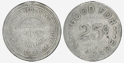 Taylor Drury Pedlar & Company Limited - 25 cents