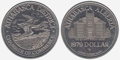 Athabasca District - Trade Dollar - 1979