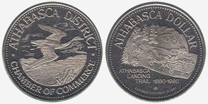 Athabasca District - Trade Dollar - 1980