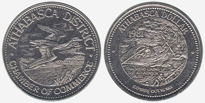 Athabasca District - Trade Dollar - 1981