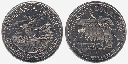 Athabasca District - Trade Dollar - 1982