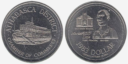 Athabasca District - Trade Dollar - 1983