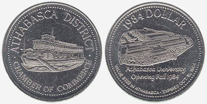 Athabasca District - Trade Dollar - 1984