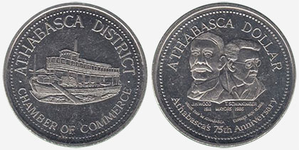 Athabasca District - Trade Dollar - 1986
