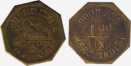 Daniel & Holmes - General Merchants - Princeton - 100 in merchandise