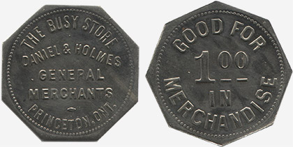 Daniel & Holmes - General Merchants - Princeton - 100 in merchandise