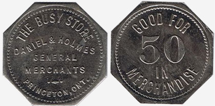 Daniel & Holmes - General Merchants - Princeton - 50 in merchandise