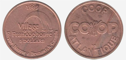 Dieppe - Coop Atlantique - Bronze - 5 dollars