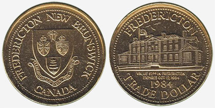 Fredericton - Trade Dollar - 1984