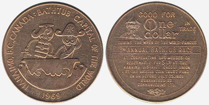 Nanaimo - Bathub Race Capital - 1969 -3rd annual bathub race