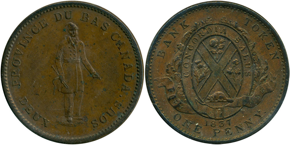 EF-40 - 1 penny 1837