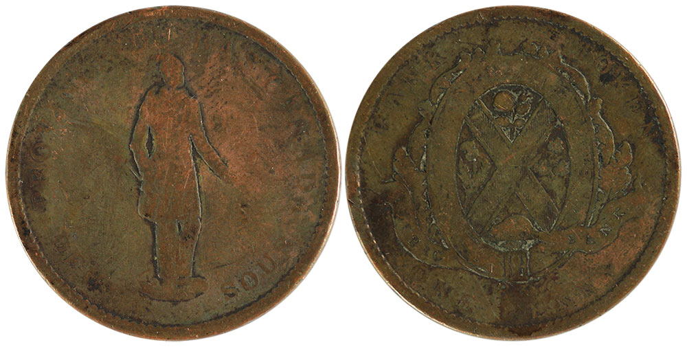AG-3 - 1/2 penny 1837