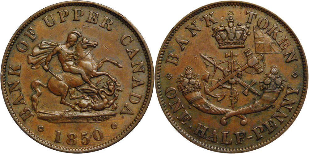 F-12 - 1/2 penny 1850
