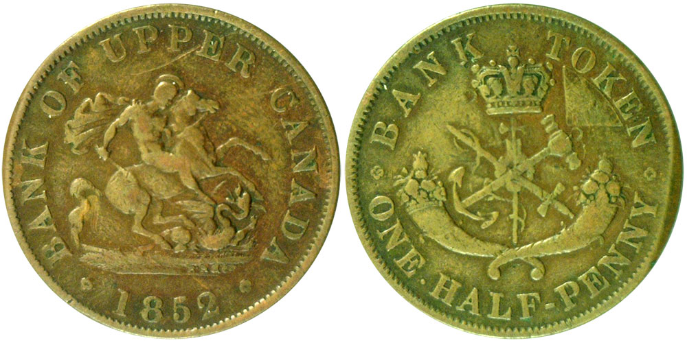 VG-8 - 1/2 penny 1852