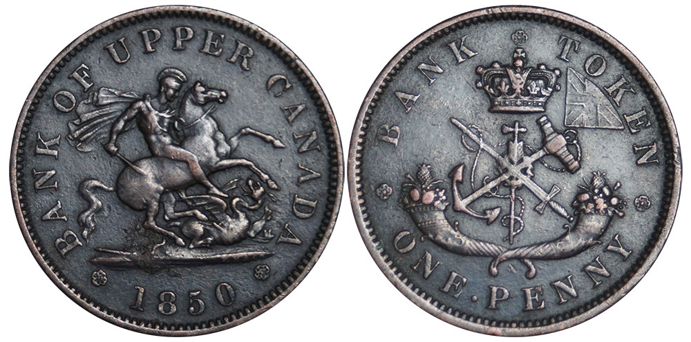 VF-20 - 1 penny 1850