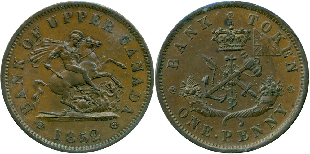 AU-50 - 1 penny 1852
