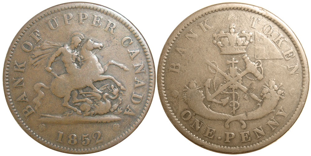 VG-8 - 1 penny 1852