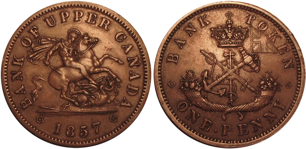AU-50 - 1 penny 1857