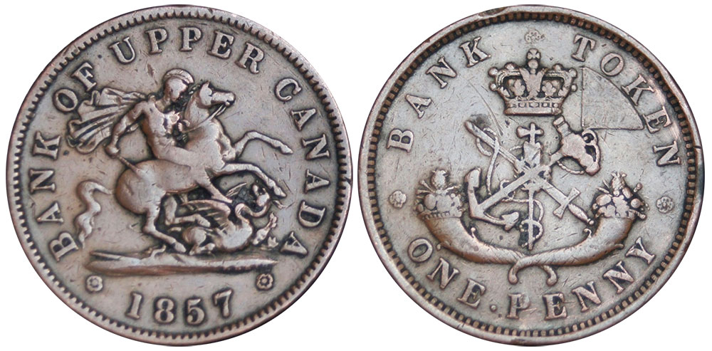 VG-8 - 1 penny 1857