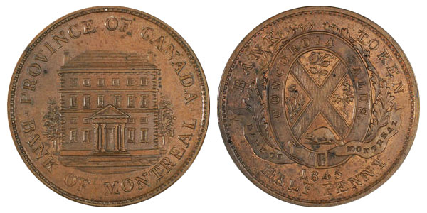 1/2 penny 1845