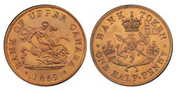 1/2 penny 1852