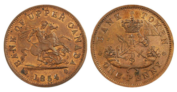 1 penny 1854