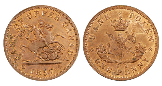 1 penny 1857