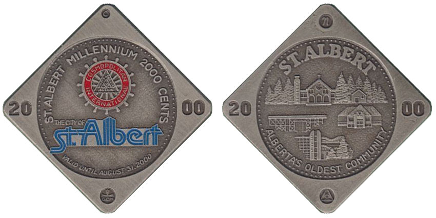 St. Albert - Millennium 2000 cents