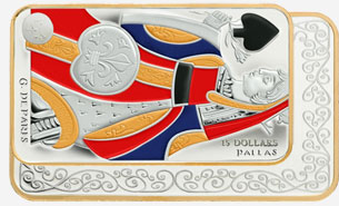 Série monnaie de carte de 15 $ 2008 - Reine de pique