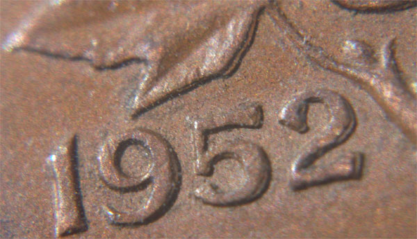 1 cent 1952 - Double 952