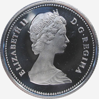 25 cents 1973 - Small bust