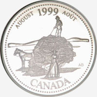 25 cents 1999 - Août