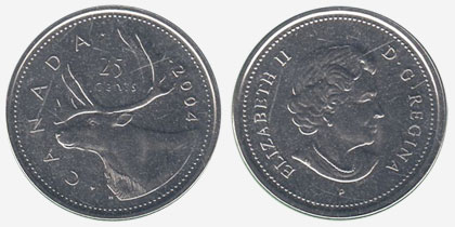 25 cents 2004 - P