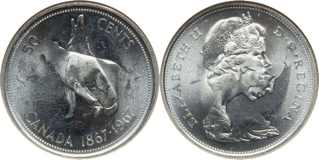 50 cents 1967 - Double struck