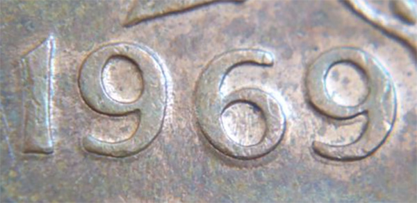 1 cent 1969 - Double 1969
