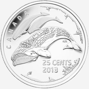 25 cents 2013 - Baleines