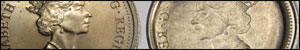 25 cents - Brockage