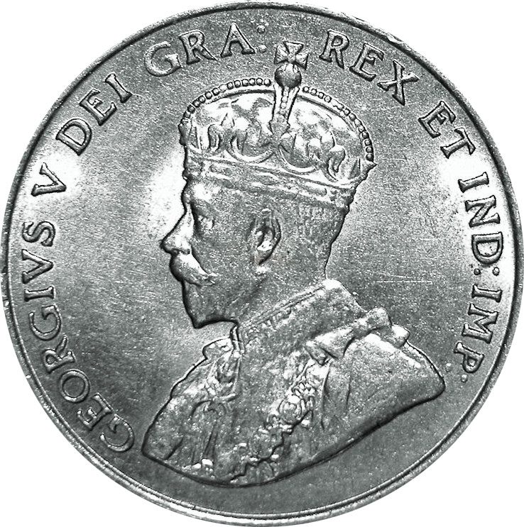 AU-50 - 5 cents 1911 à 1936 - George V