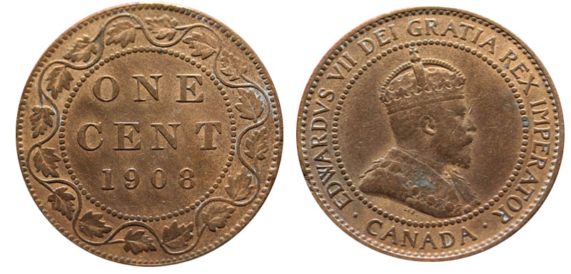 1 cent 1908