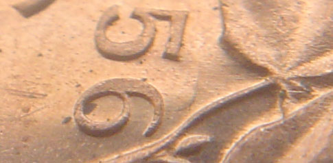 1 cent 1956 - Hanging 6