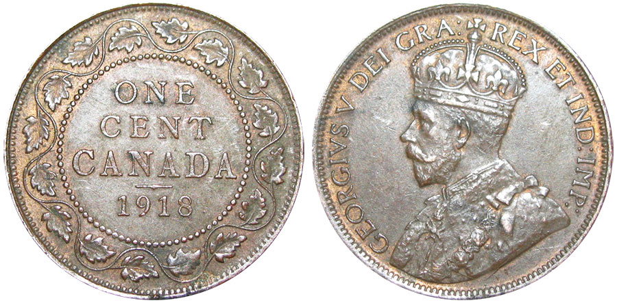 1 cent 1918