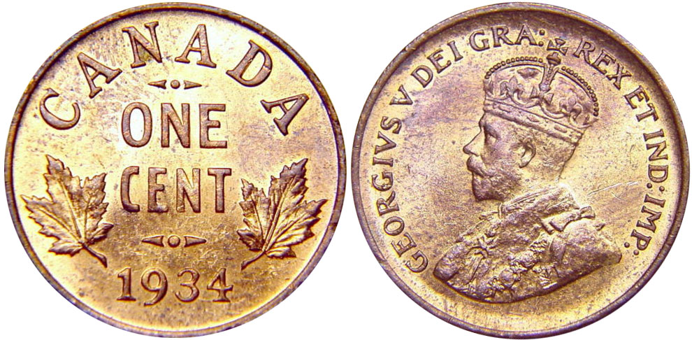 1 cent 1934