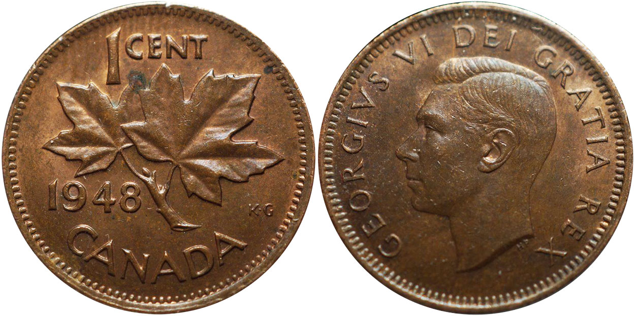 1 cent 1948