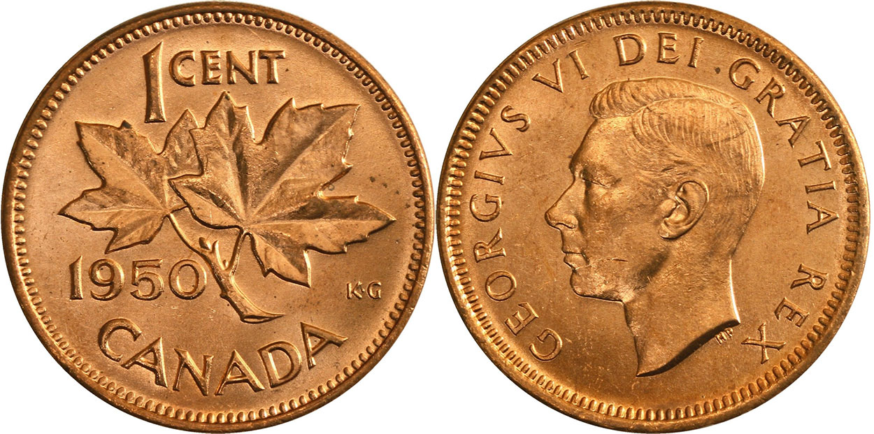 1 cent 1950