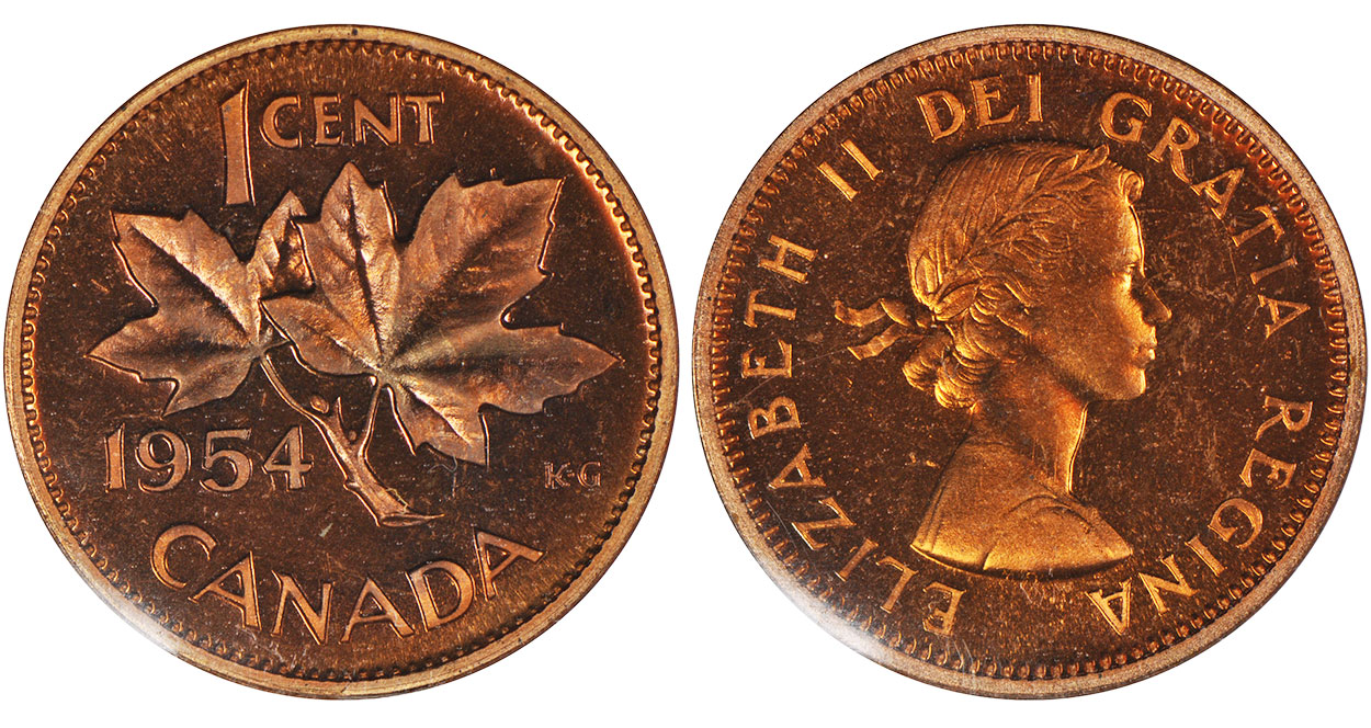 1 cent 1954
