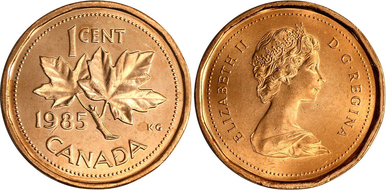 Coins and Canada - 1 cent 1985 - Proof, Proof-like, Specimen, Brilliant  uncirculated