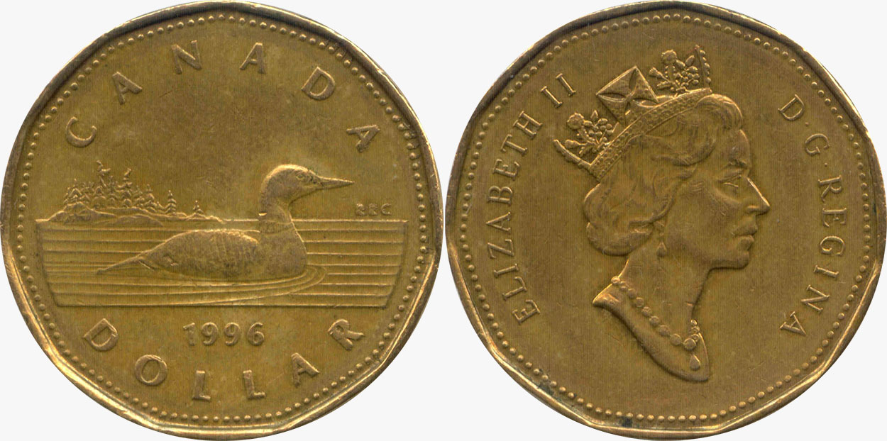 1 dollar 1996
