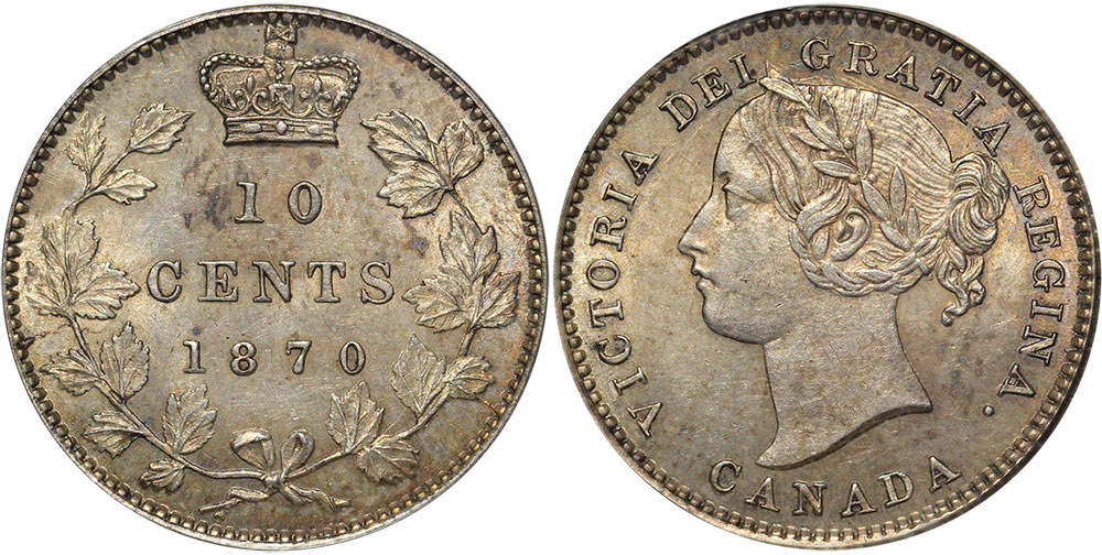 10 cents 1870