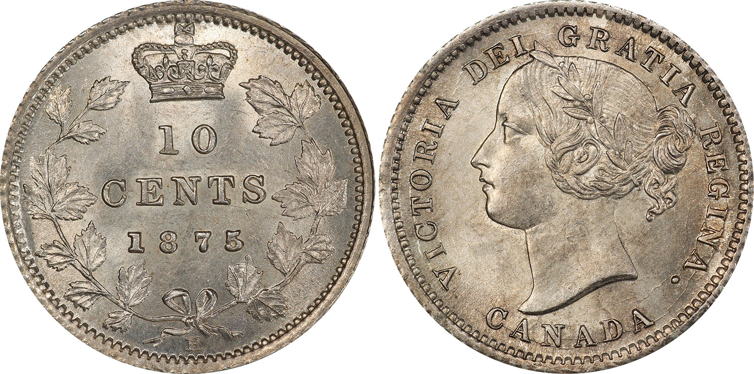 10 cents 1875