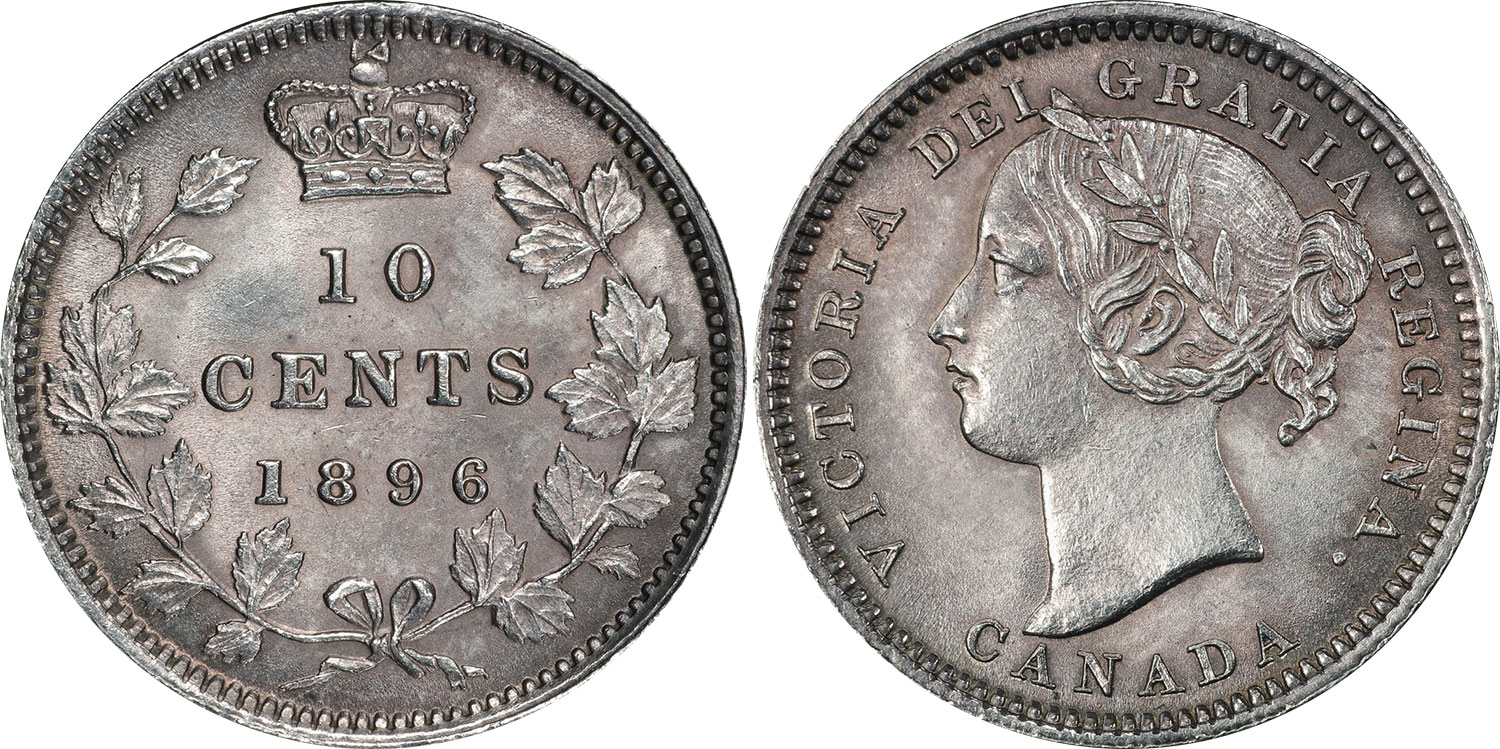 10 cents 1896